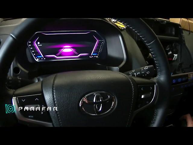 Приборная панель Parafar на Android, для Toyota Land Cruiser Prado.