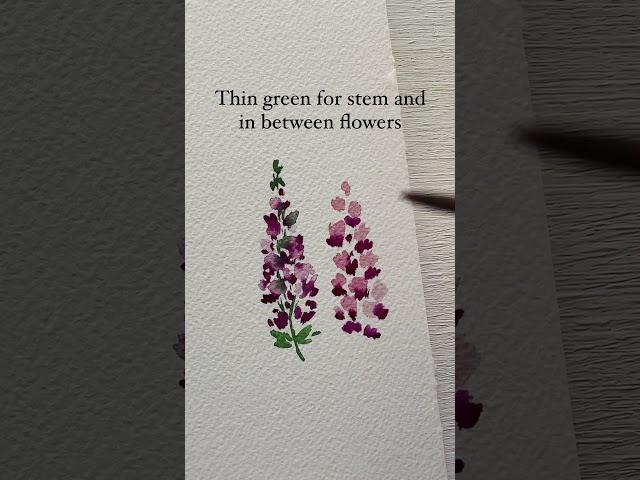 Easy watercolor lavender