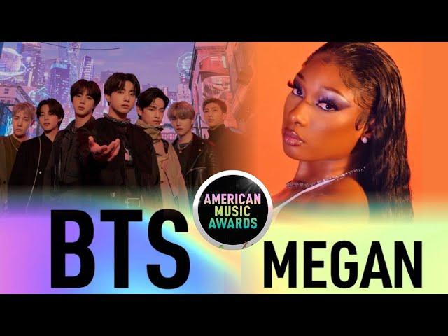 BTS & Megan Thee Stallion Live Performance at American Music Awards 2021