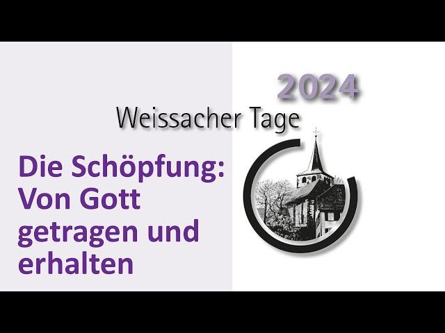 Weissacher Tage 2024 - Sa 23.11.2024 - Gottes Geist schafft Neues - Prof. Dr. Volker Gäckle