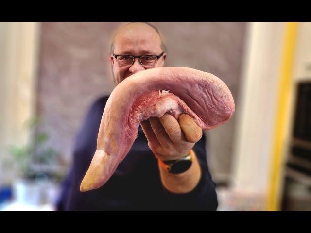 Beef Tongue. How to cook beef tongue deliciously. How to clean / (for beginners) and more!