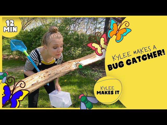 Kylee Makes a Bug Catcher | Insect Activity for Kids | DIY Bug Catcher | Easy Butterfly Art Painting