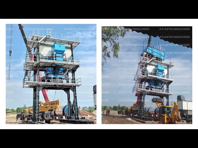 ABP 260 tph Asphalt Plant Installation in Progress - Atlas Technologies