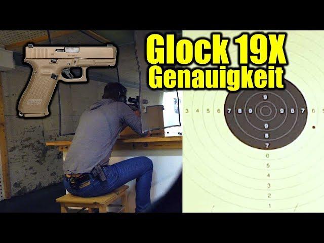  Genauigkeit Glock 19X Gen5 auf 25 Meter