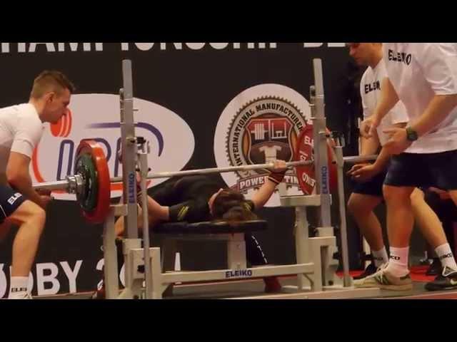 Anastasia Petrova (RUS) 3.att.: 150,5 kg 2014 IPF World Benchpress Championships