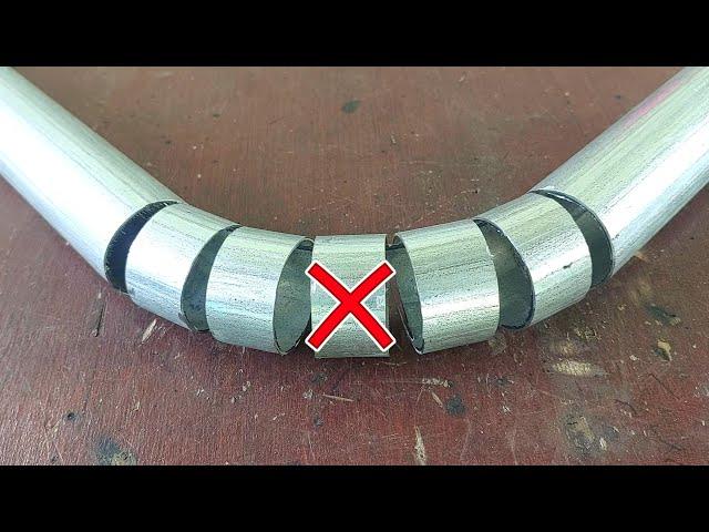 not many know, the welder's secret trick on pipe work | how to bend pipe without bending tool