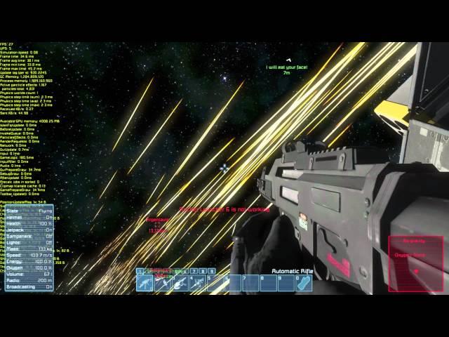 4K 60FPS Space engineers Epic fighting with friends part 1 of 3