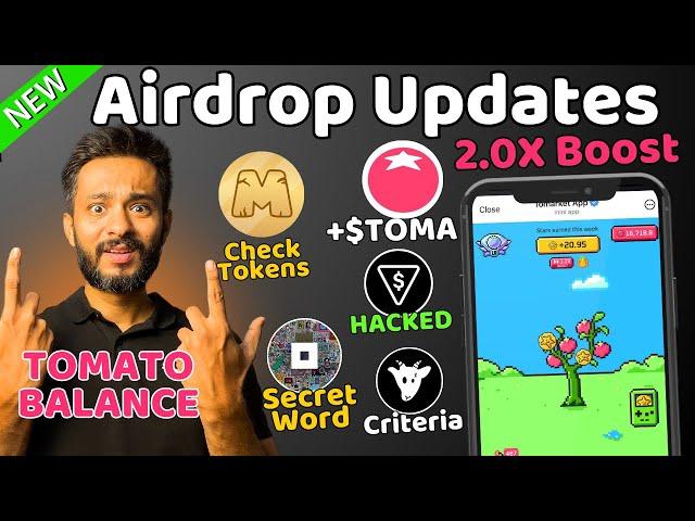 Tomarket New 2.0X Boost Airdrop | Tomato Balance Removed | Check Memefi Tokens | Goats Airdrop