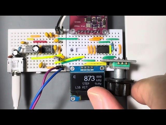 NE602 + SI5351 + LM386  Simple Receiver