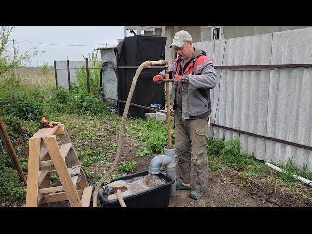 Пробурили скважину на воду своими руками!  We drilled a water well with our own hands!