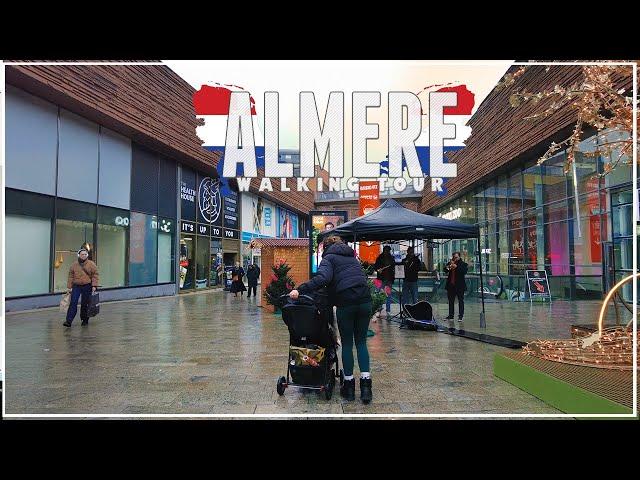 Christmas 2024 ALMERE : Explore Almere Centrum In Style! | 4k Walking Tour Netherlands