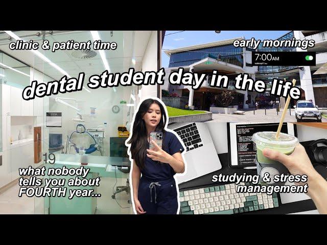 DAY IN THE LIFE OF A 4TH YEAR DENTAL STUDENT  dental school diaries