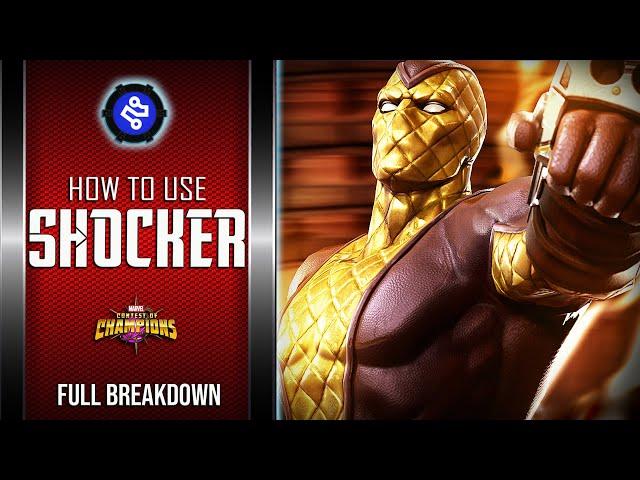 How To Use SHOCKER Easily | Full Breakdown | Marvel Contest Of Champions