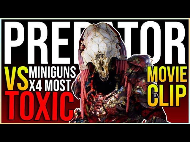 BEST BIONIC PREDATOR *MOST TOXIC* BUILD in Predator Hunting Grounds vs 4 MINIGUNS | Prey Movie Clips