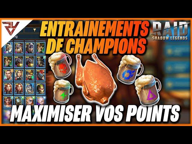 REUSSIR FACILEMENT LES ENTRAINEMENTS DE CHAMPIONS SUR RAID SHADOW LEGENDS