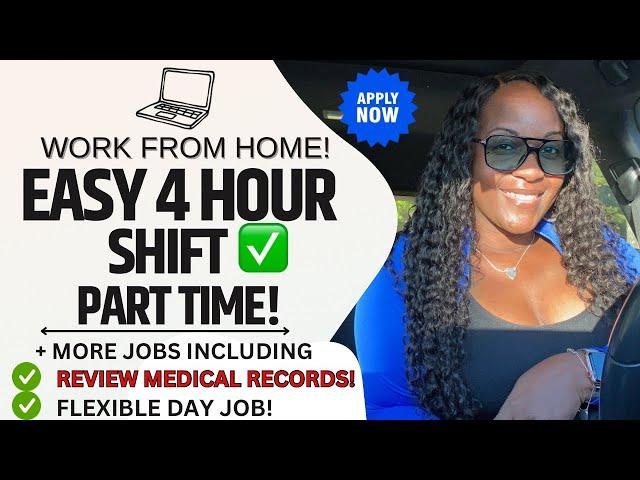  WORK A 4 HOUR EASY SHIFT PART TIME! + REVIEW MEDICAL RECORDS! WORK FROM HOME JOBS 2024