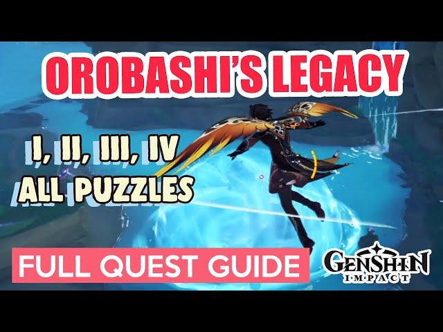 How to: Orobashi’s Legacy: Part I, II, III, IV  FULL QUEST GUIDE | Genshin Impact