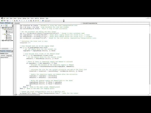 Supply Chain Analysis 68 VBA Automation Optimize Transportation Costs Automatically in Excel