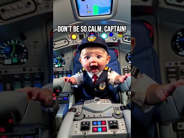 Baby Pilot MASHED The Wrong Button ️#shorts