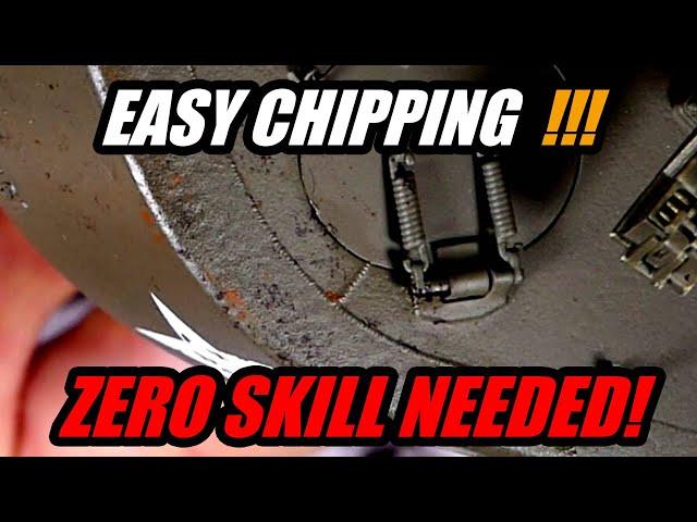 How to create realistic chipping effects on model tank VMS Chip & Nick tutorial