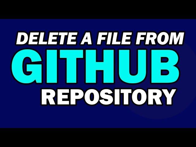 How to Delete a File on GitHub #shorts