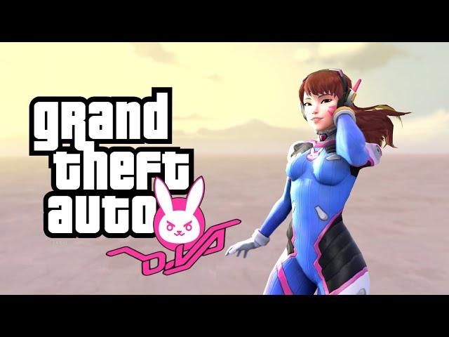 Playing as D.Va (Overwatch)  GTA 5 [Add-On Ped Mod]