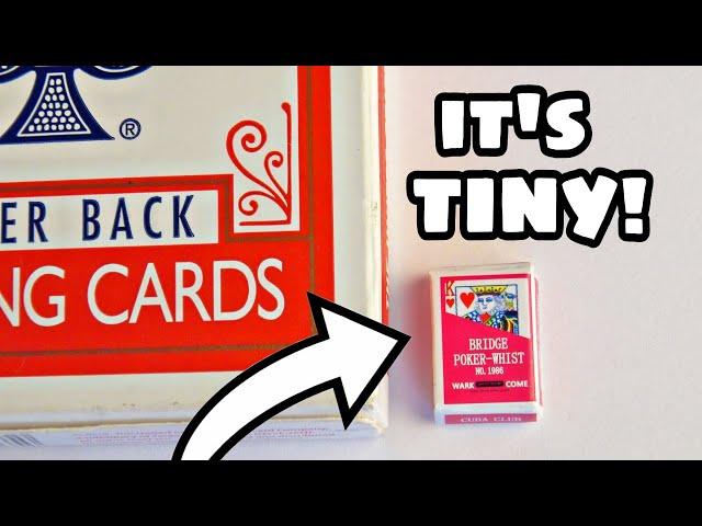 World's SMALLEST Deck of Cards!