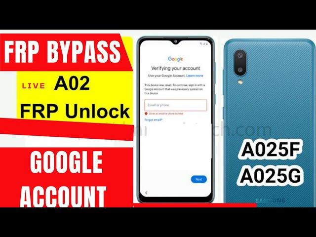 Samsung A02 Frp Lock Bypass /Google Account Remove/Mediatek Universal Tool/