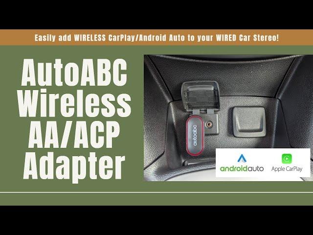 AutoABC COMPACT Wireless Android Auto & Apple Car Play Adapter