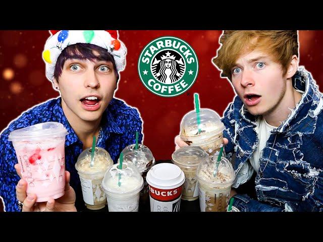 Trying Starbucks Drinks while Spilling THE TEA | Colby Brock