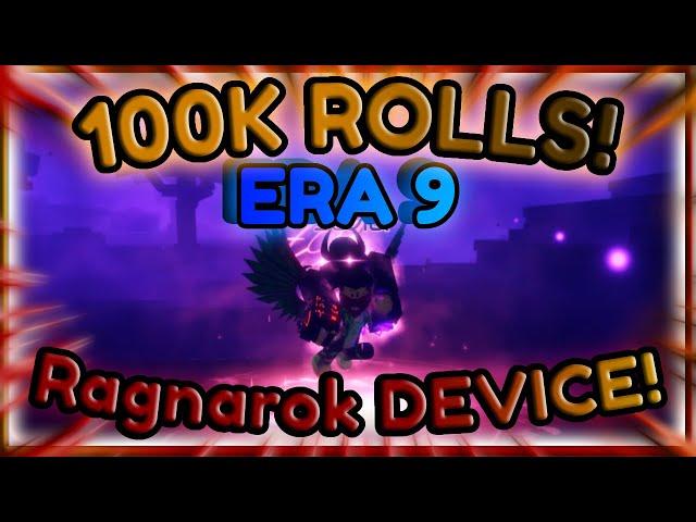 I USED 100K+ ROLLS WITH THE RAGNAROK DEVICE AND I GOT IT IN SOL'S RNG ERA 9!!!