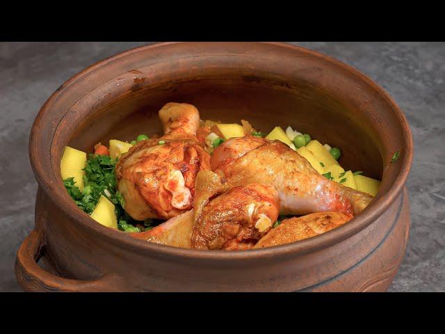 Clay Pot Chicken & Veggies – It Will Make a True Feast! Recipe by Always Yummy!