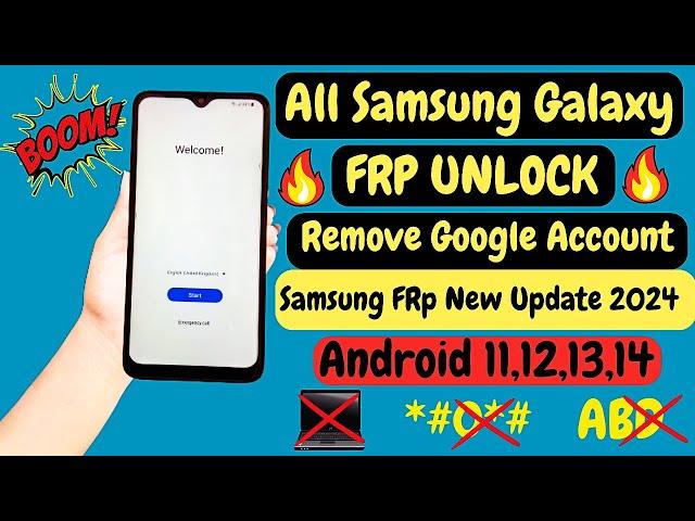 New PowerfulFRP Bypass Tool 2024 All Samsung Android 12/13/14 | Google Account Remove bypass FRP.