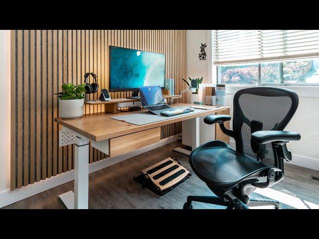 The Modern DREAM Home Office & Desk Setup Makeover!