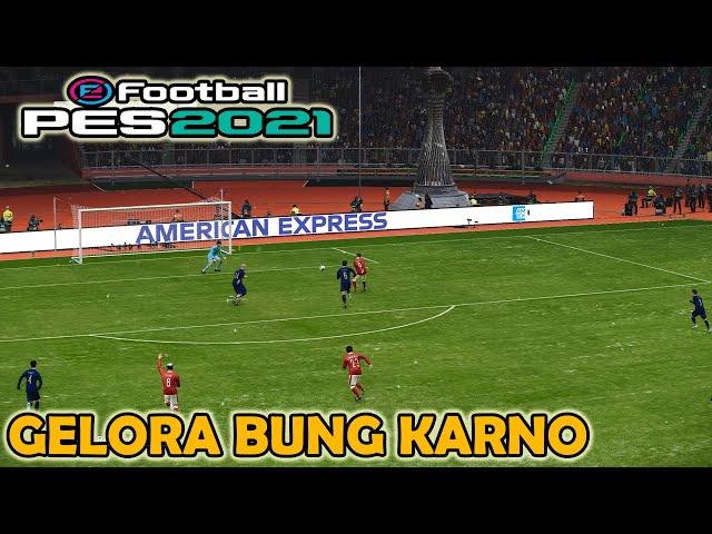 PES 2021 new stadium Gelora Bung Karno snow on field smoke patch 21.4.3b