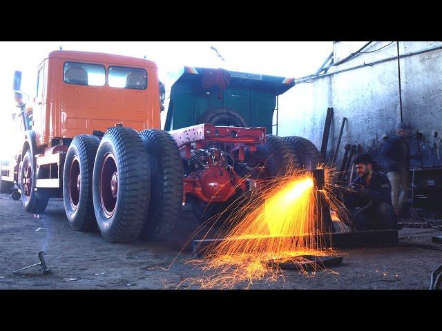 Giant truck body production in Iran