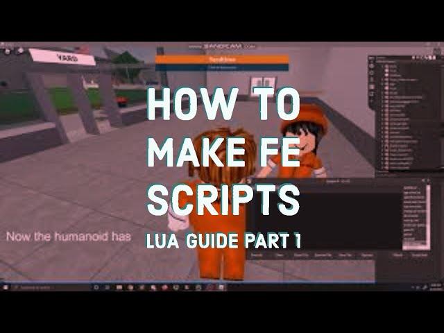 ROBLOX Exploiting how to write FE Scripts etc and more.