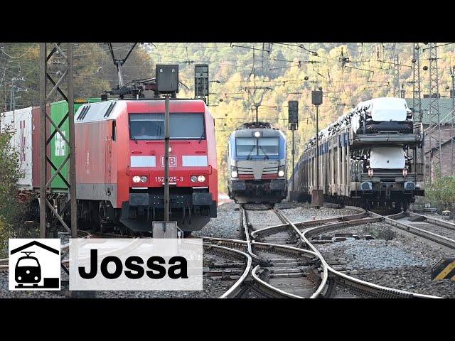 Hossa in Jossa: Güterzüge, Umleiter-ICE, Überholungen, 2 x Stadler Eurodual usw.