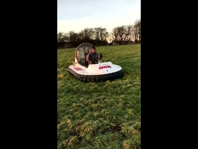 Testing new hovercraft Tornado F50 in UK