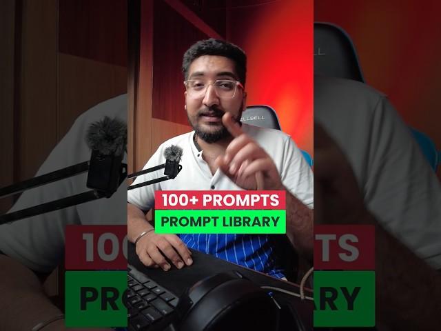Best Prompt Library With 100+ Prompts #ai #prompting