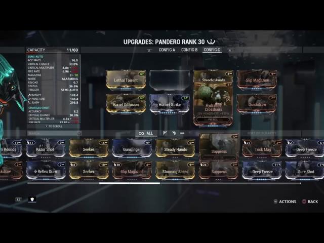 Warframe pandero build