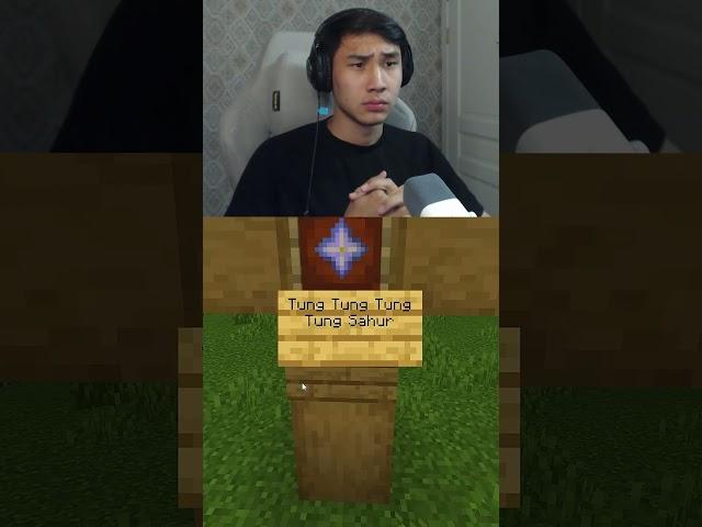 TUNG TUNG TUNG SAHUR MINECRAFT #shorts  #айшу #minecraft