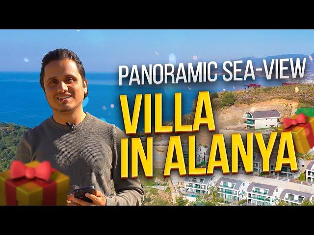 Top Villa with Panoramic Sea-View in Alanya Turkey 2024