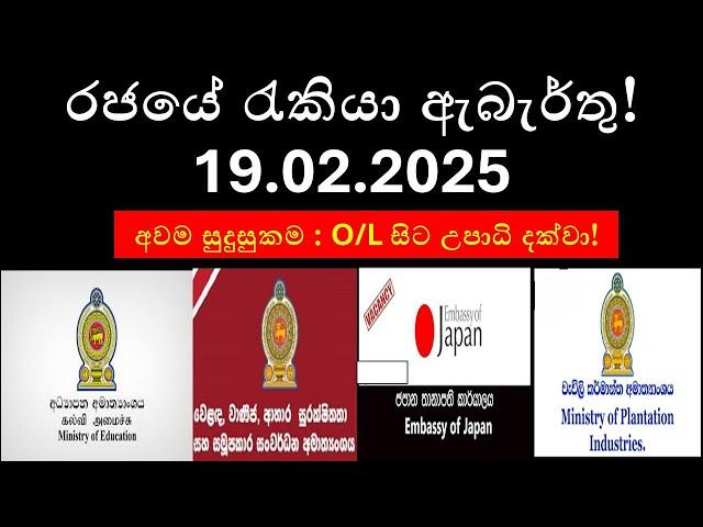  Latest Government Job Vacancies in Sri Lanka – February 2025 | Apply Now! 