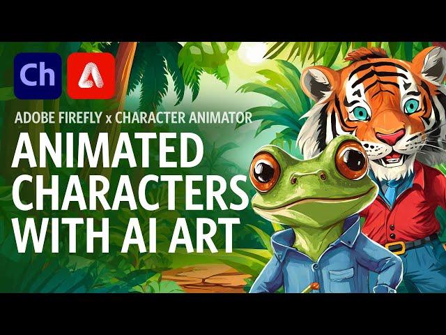 Making Animated Characters with AI Art (Adobe Character Animator Tutorial)