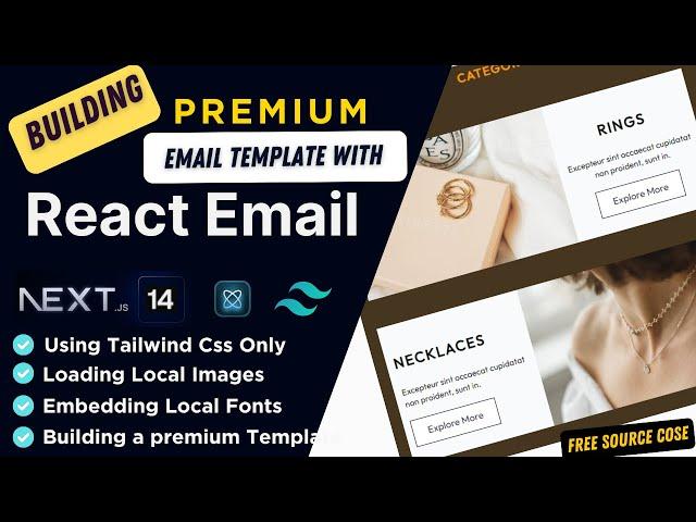 Build a Premium Custom Email Template with React Email & Tailwind CSS in Next.js and Typescript