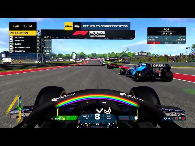 How to overtake during a safety car in F1 2021 game.