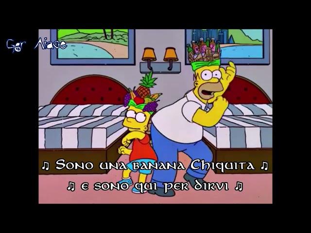 [The Simpsons] Homer + Bart - The Minibar Song / Chiquita Banana (Sub Ita)