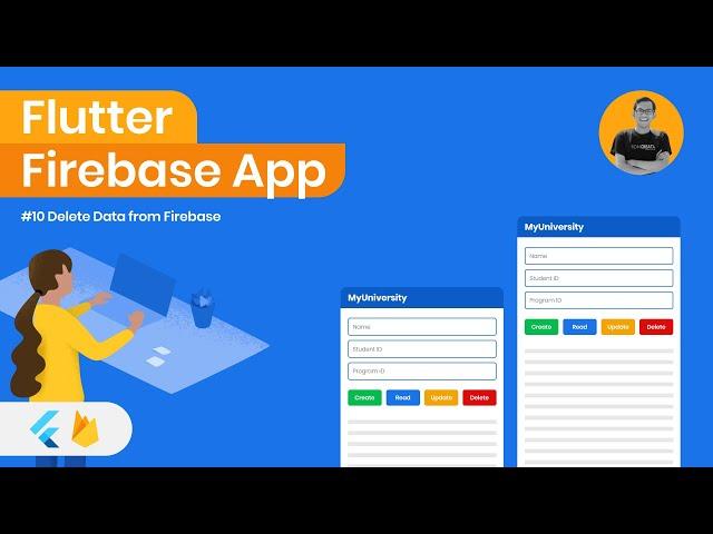 10 Delete Data from Firebase - Flutter Firebase Basic CRUD Tutorial