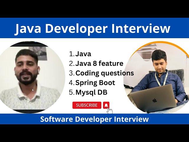 Java developer interview | Spring Boot | Java 8 feature | mock interview